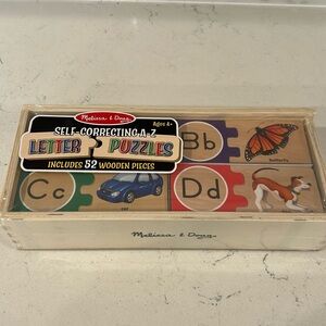 Melissa & Doug letter puzzles